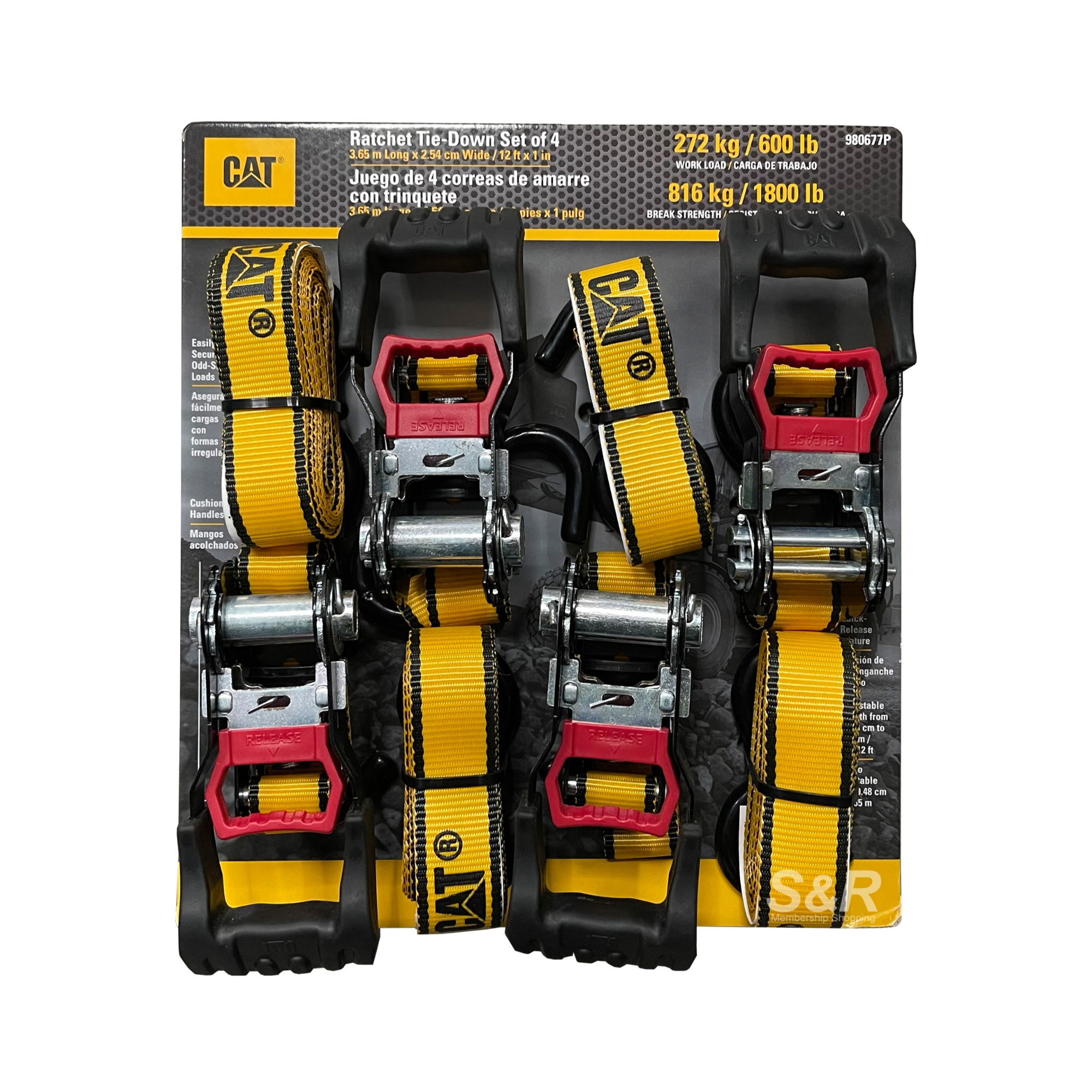 Caterpillar Ratchet Tie-Down 4pcs Caterpillar Ratchet Tie-Down 4pcs